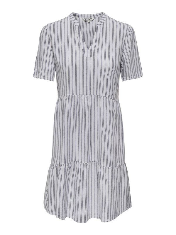 ONLY ONLY Рокля 'Tiri-Caro'  нейви синьо / бяло