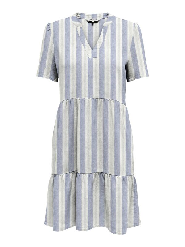 ONLY ONLY Рокля 'TIRI-CARO'  опал / светлосиво / яйчена черупка