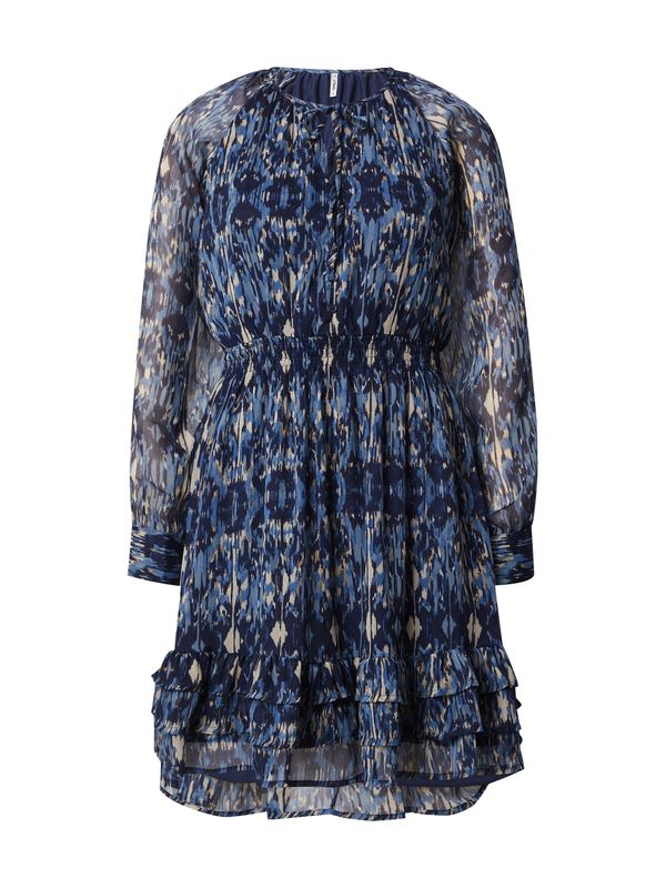 ONLY ONLY Рокля 'VIVA'  светлобежово / синьо / нейви синьо / оранжево