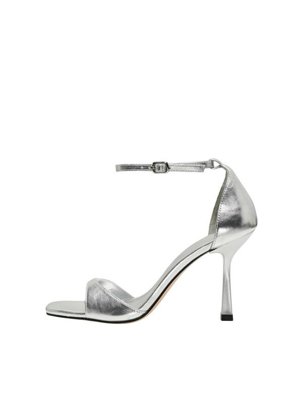 ONLY ONLY Сандали с каишка 'AUBREY'  сребърно