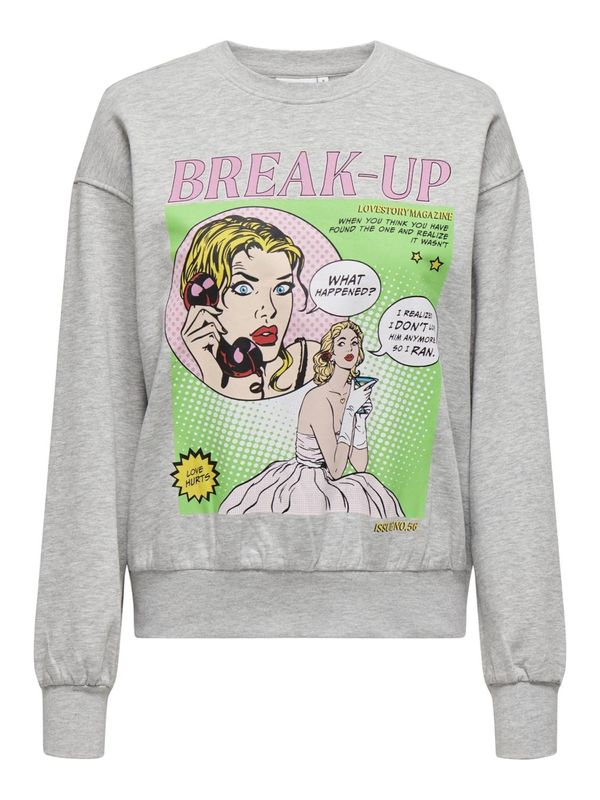 ONLY ONLY Суичър 'CARMEN'  светлосиво