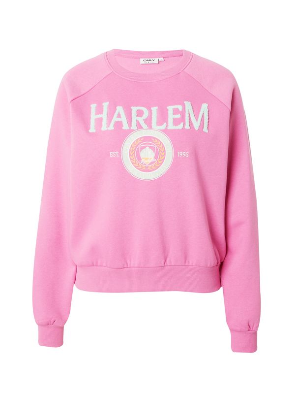 ONLY ONLY Суичър 'GOLDIE'  шафран / светлосиво / еосин / бяло