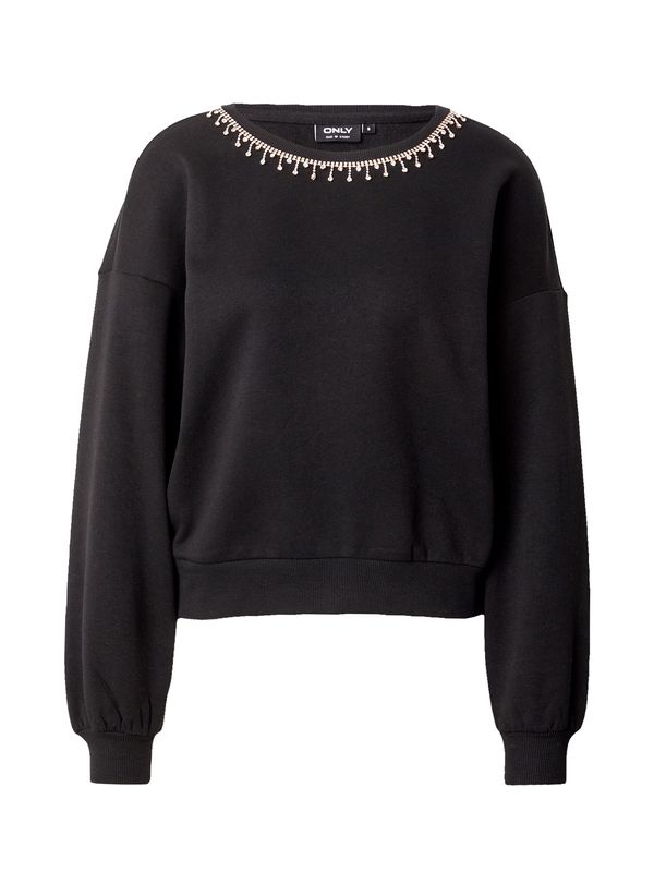 ONLY ONLY Суичър 'KARIN'  черно / прозрачно