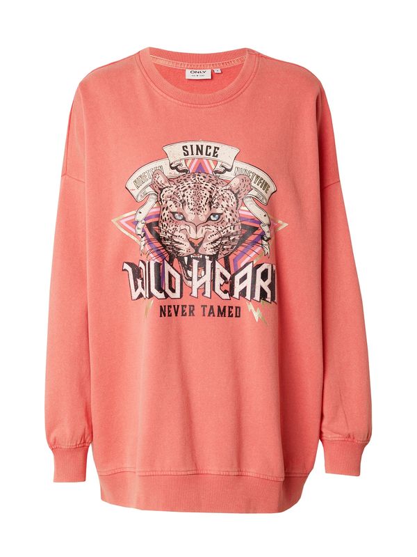 ONLY ONLY Суичър 'LUCINDA'  бежово / лилав / сьомга / черно