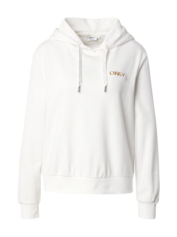 ONLY ONLY Суичър 'NORA'  злато / бяло