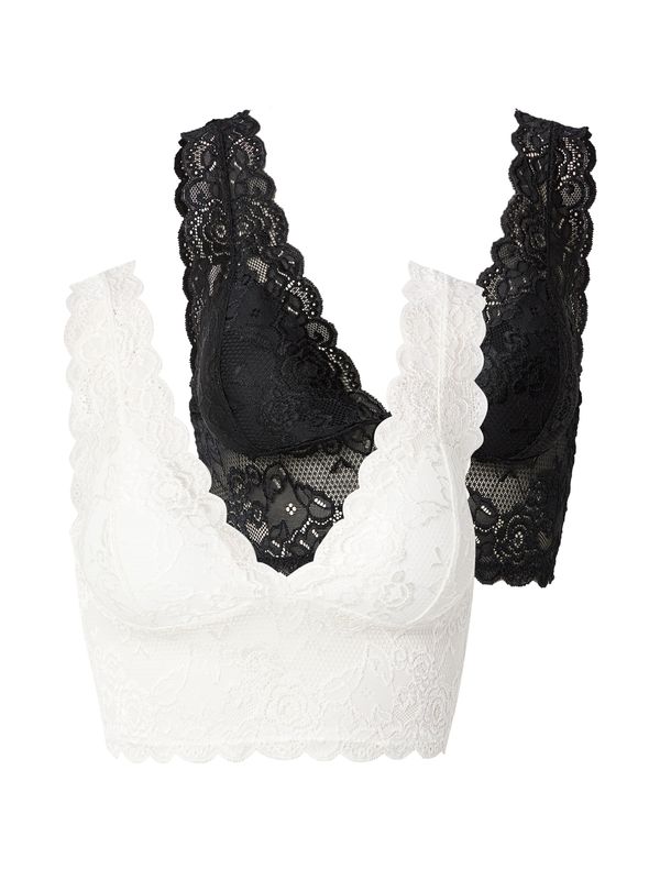 ONLY ONLY Сутиен 'CHLOE'  черно / бяло