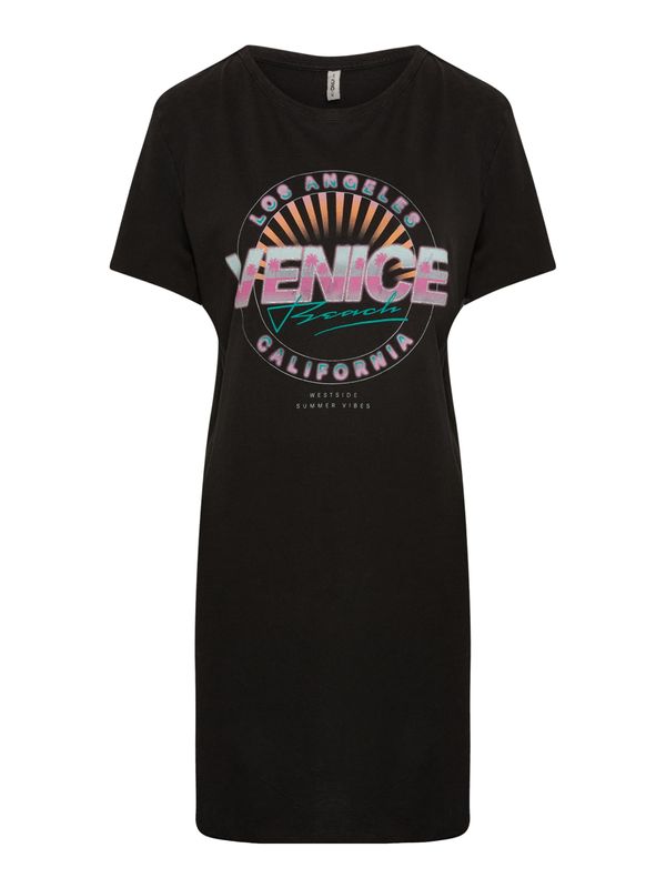 Only Tall Only Tall Рокля  нефритено зелено / розово / черно