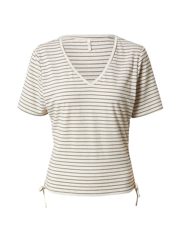 ONLY ONLY Тениска  бежово / каки / сребърно