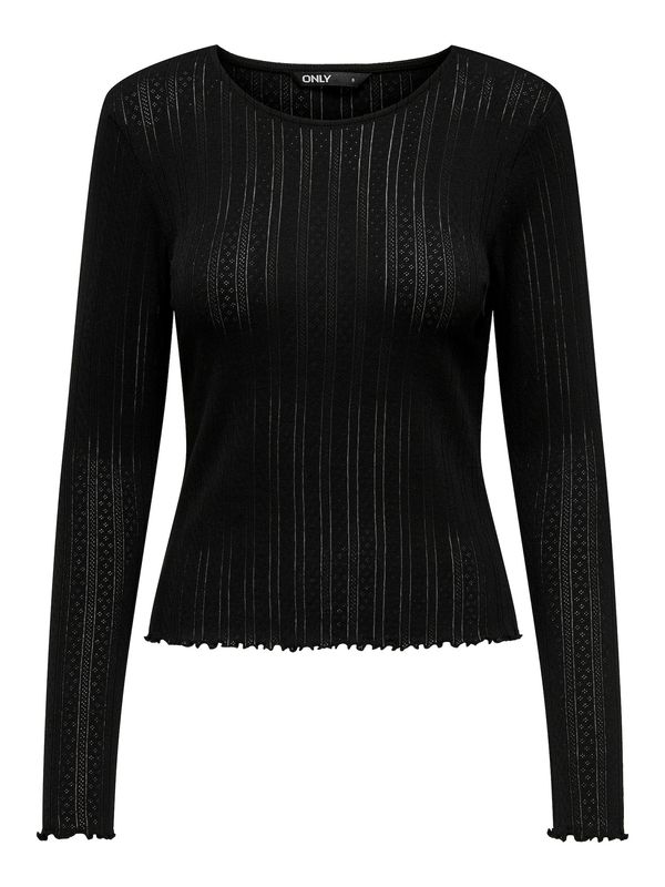 ONLY ONLY Тениска 'CARLOTTA'  черно