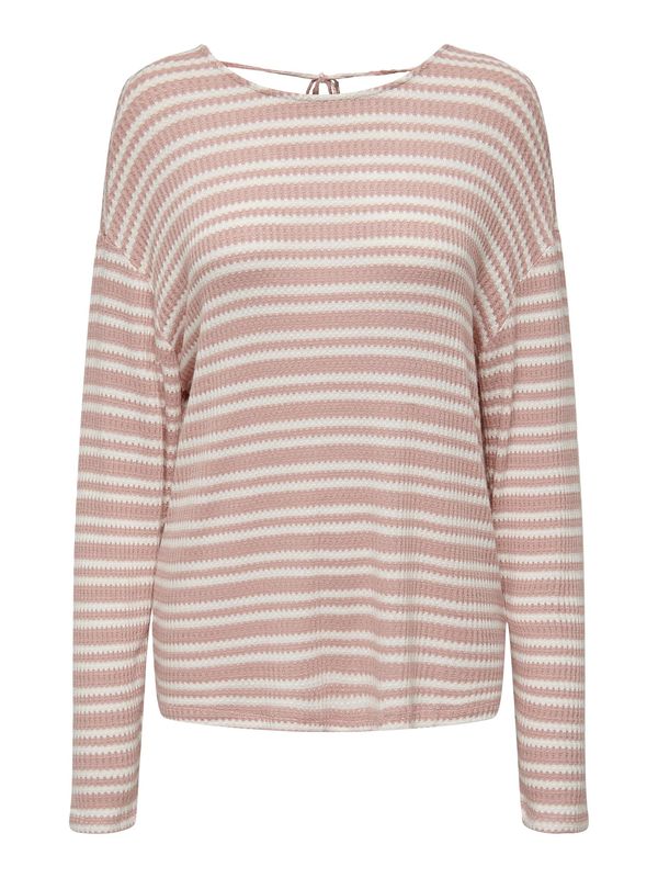 ONLY ONLY Тениска 'CODY'  пепел от рози / мръсно бяло