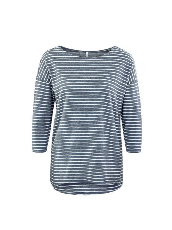 ONLY ONLY Тениска 'Elly'  синьо / бяло