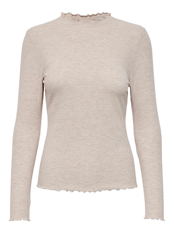 ONLY ONLY Тениска 'Emma'  бежово меланж