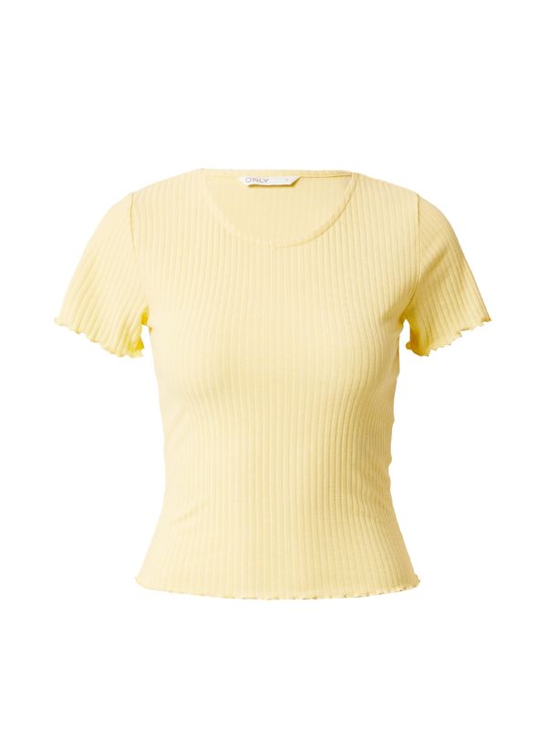 ONLY ONLY Тениска 'EMMA'  пастелно жълто
