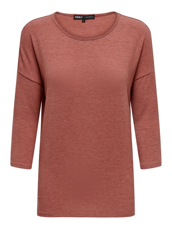 ONLY ONLY Тениска 'GLAMOUR'  пастелно червено