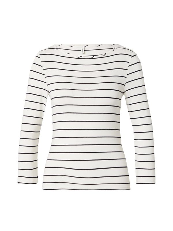 ONLY ONLY Тениска 'IDA'  черно / бяло