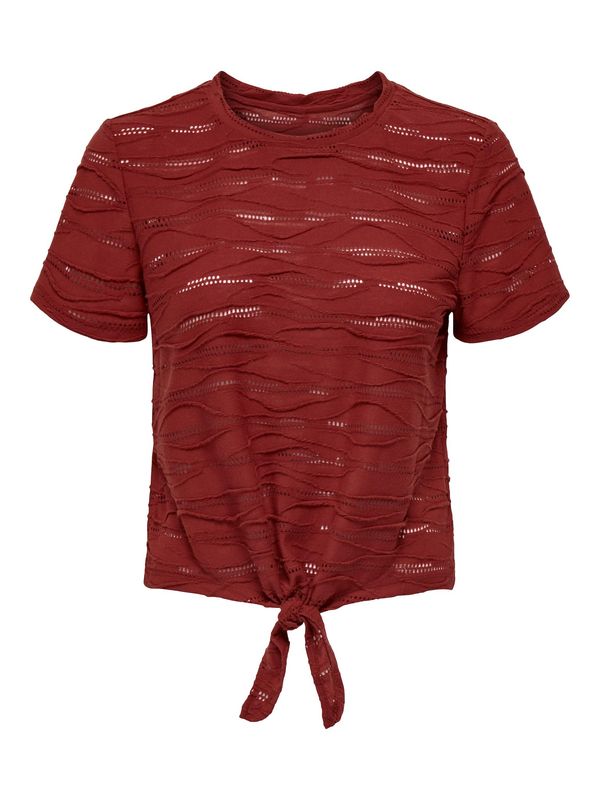 ONLY ONLY Тениска 'JULIANA'  ръждиво червено