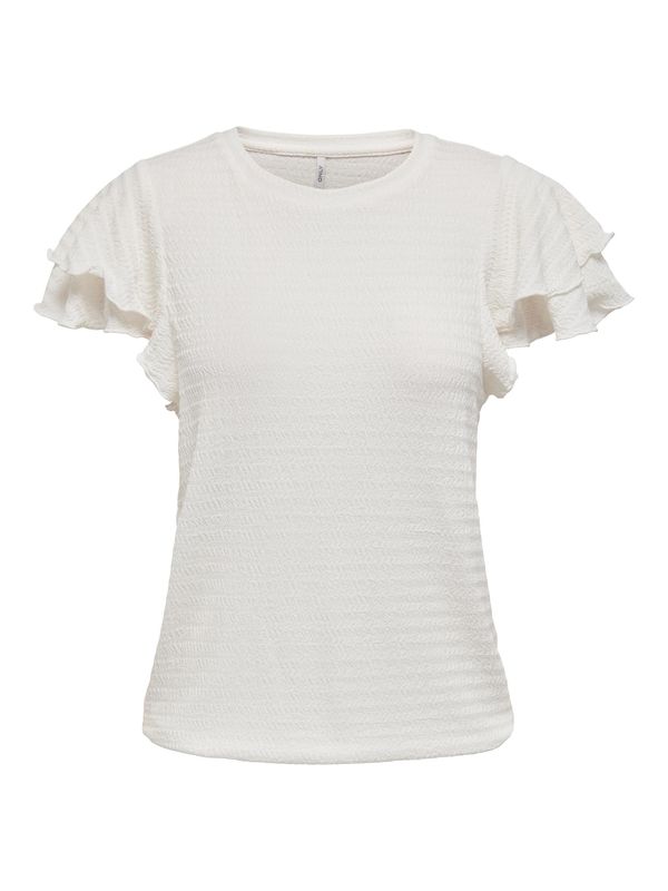 ONLY ONLY Тениска 'KATE'  естествено бяло