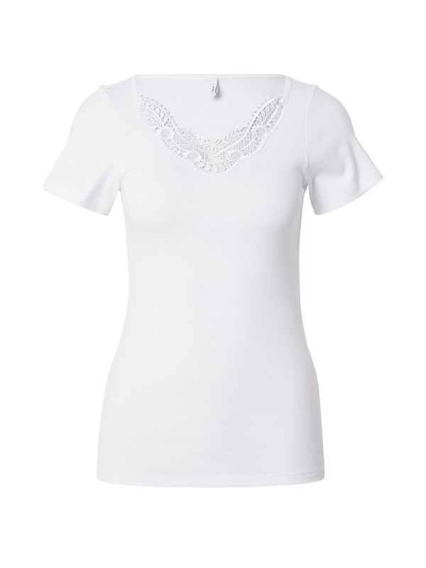 ONLY ONLY Тениска 'KIRA'  мръсно бяло