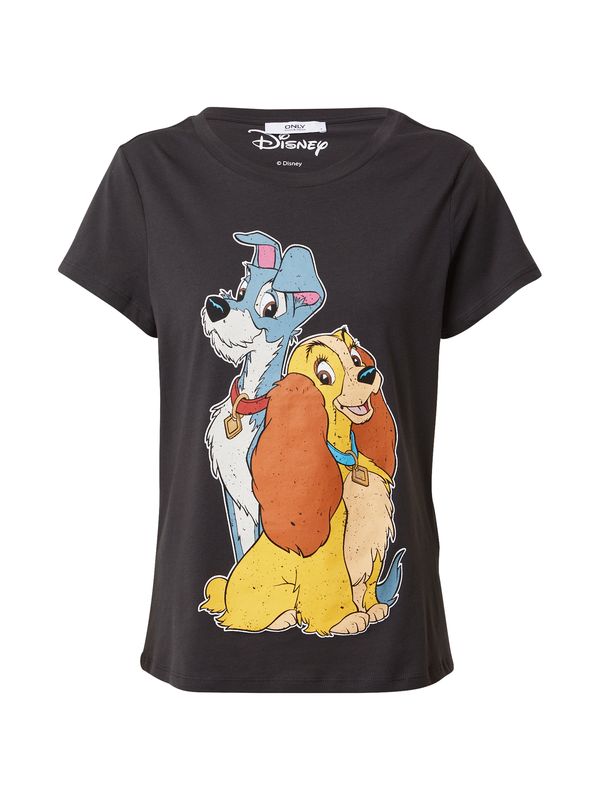 ONLY ONLY Тениска 'LADYTRAMP'  тъмносиво / пъстро