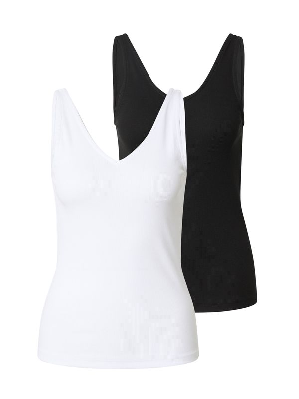 ONLY ONLY Тениска 'NULAN '  черно / бяло