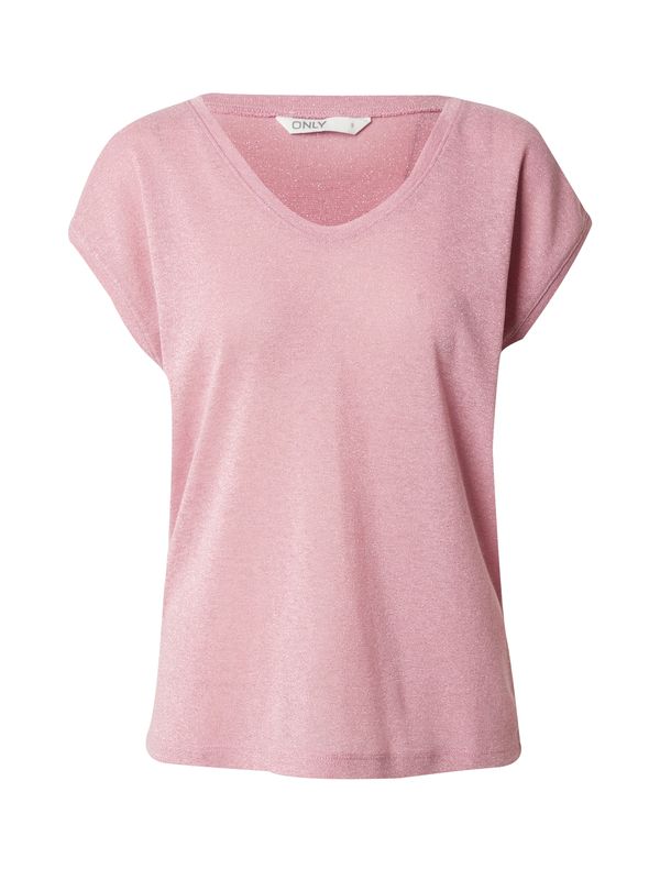 ONLY ONLY Тениска 'Onlsilvery'  светлорозово