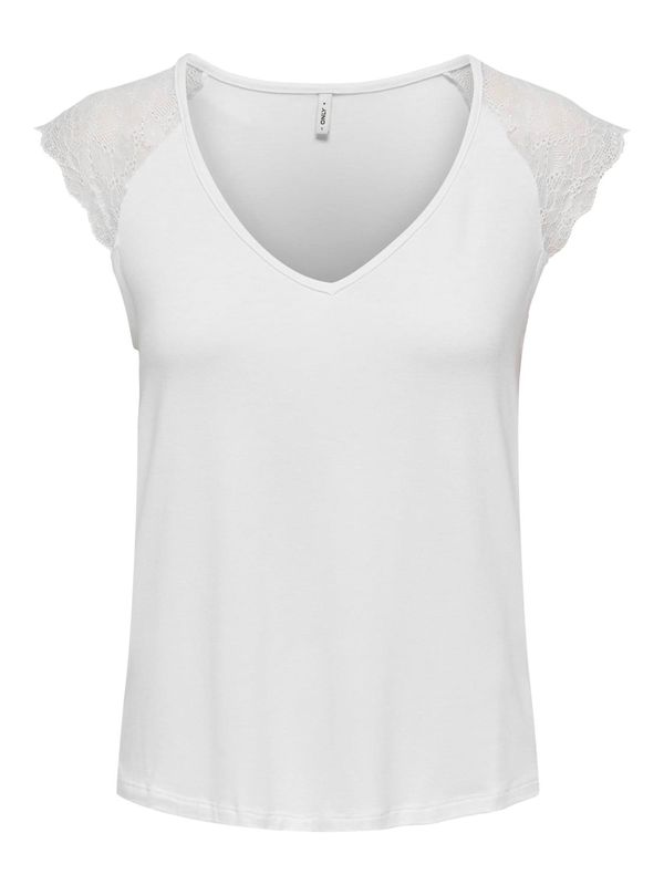 ONLY ONLY Тениска 'PETRA'  бяло