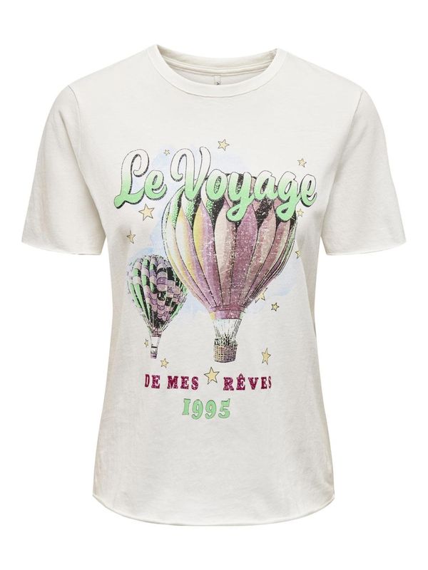 ONLY ONLY Тениска  жълто / зелено / лилав / бяло