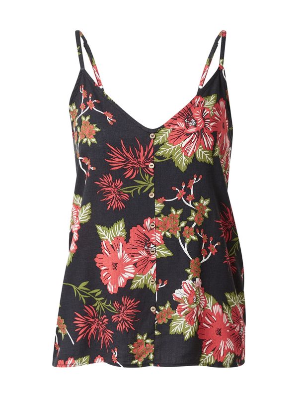 ONLY ONLY Топ 'ASTRID'  тревнозелено / червено / пъпеш / черно / бяло