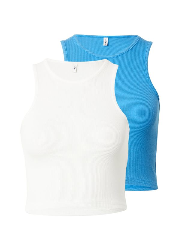 ONLY ONLY Топ 'BELIA'  лазурно синьо / бяло