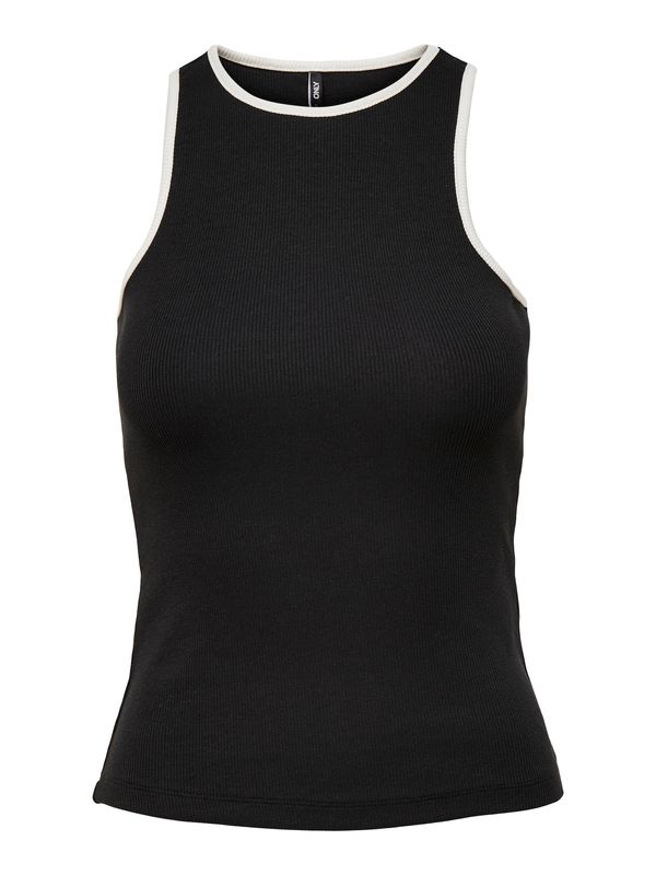 ONLY ONLY Топ 'Fenja'  черно / бяло