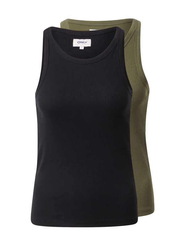 ONLY ONLY Топ 'Lindsay'  маслина / черно