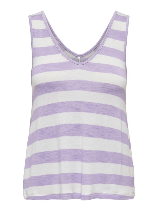 ONLY ONLY Топ 'LIRA'  светлолилаво / бяло