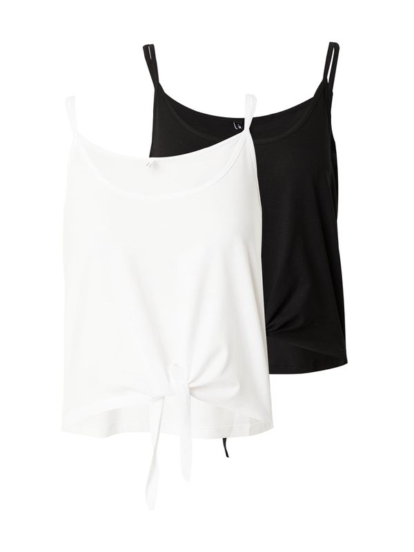 ONLY ONLY Топ 'MAY'  черно / бяло