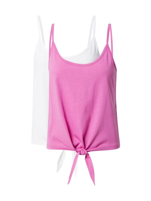 ONLY ONLY Топ 'MAY'  розово / мръсно бяло