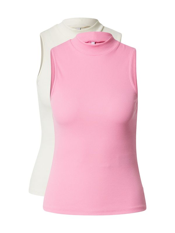 ONLY ONLY Топ 'NESSA'  светлорозово / естествено бяло