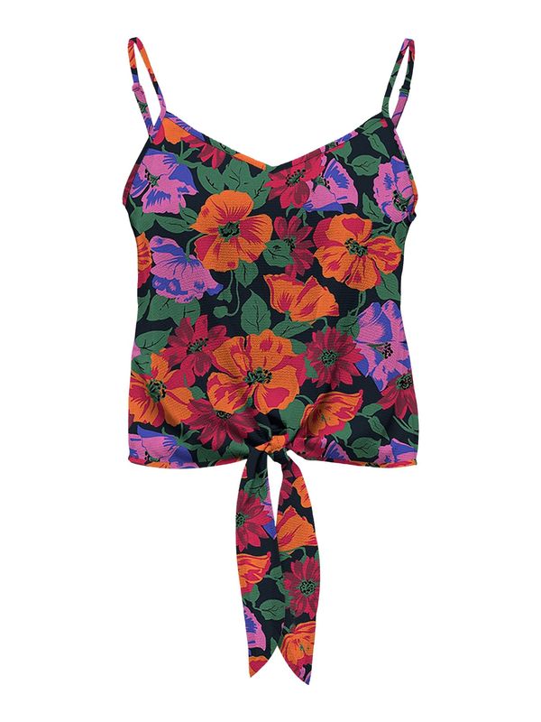 ONLY ONLY Топ 'NOVA'  тъмнозелено / лилав / оранжево / черно