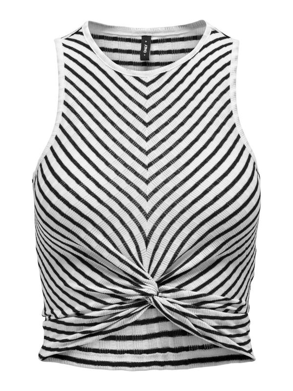 ONLY ONLY Топ 'SANDY'  черно / бяло