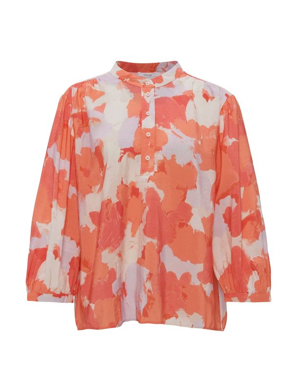 OPUS OPUS Блуза 'Falindo'  пастелнолилаво / оранжево-червено / бяло