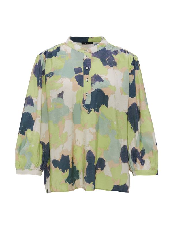 OPUS OPUS Блуза 'Falindo'  светлобежово / нейви синьо / светлозелено