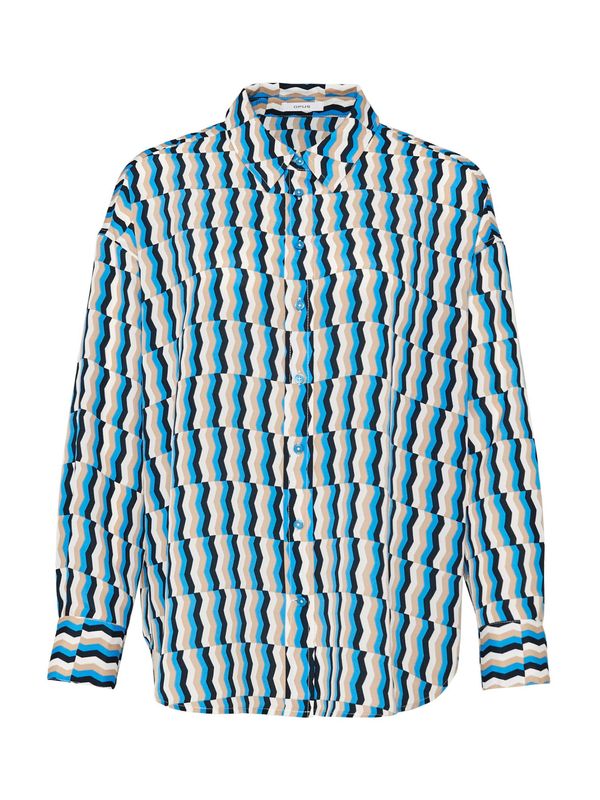 OPUS OPUS Блуза 'Folise'  бежово / синьо / черно / бяло