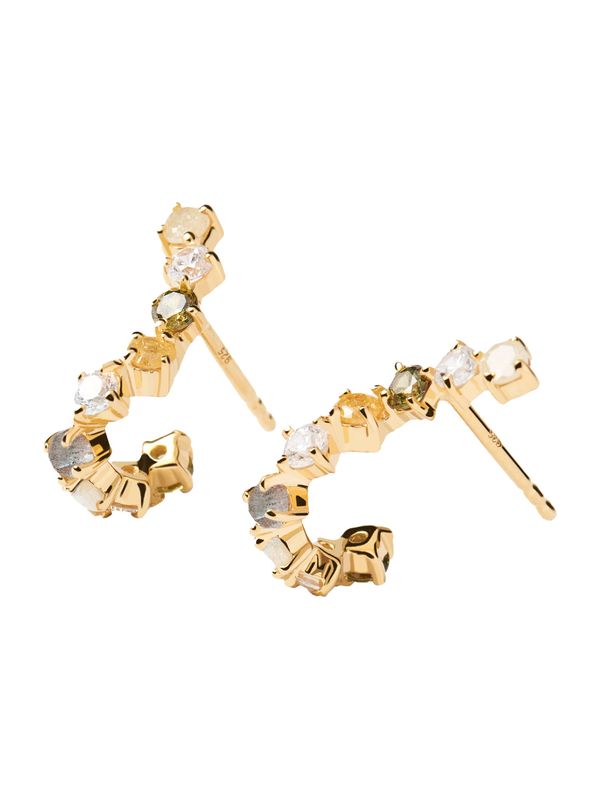 P D PAOLA P D PAOLA Обеци  злато / прозрачно