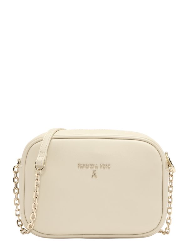 PATRIZIA PEPE PATRIZIA PEPE Чанта с презрамки  злато / бял памук