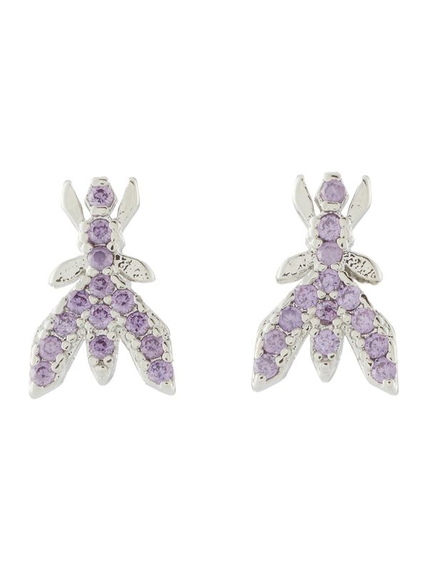 PATRIZIA PEPE PATRIZIA PEPE Обеци  лилав / сребърно