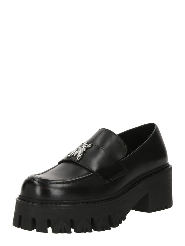 PATRIZIA PEPE PATRIZIA PEPE Пантофи  черно / сребърно