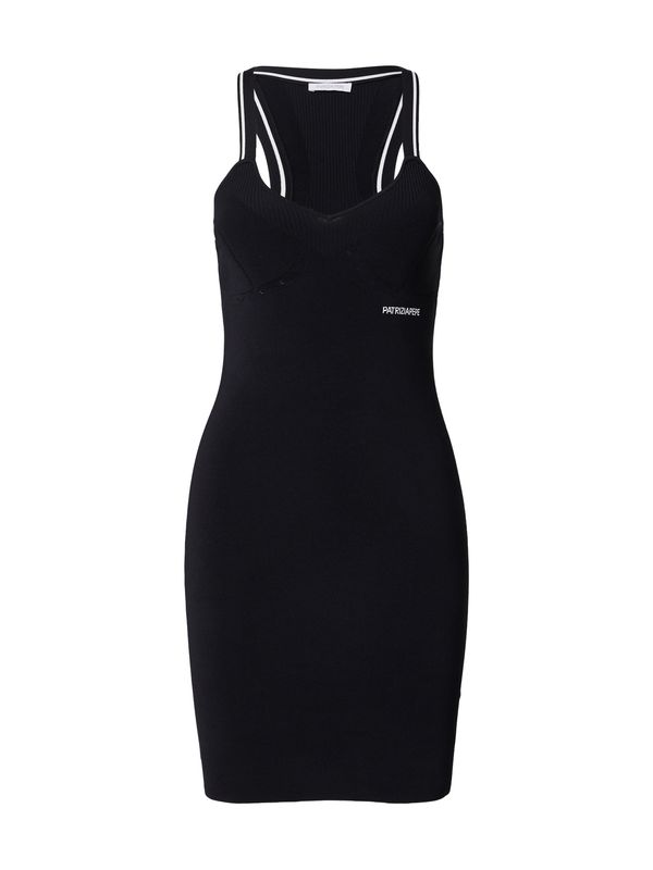 PATRIZIA PEPE PATRIZIA PEPE Плетена рокля  черно / бяло