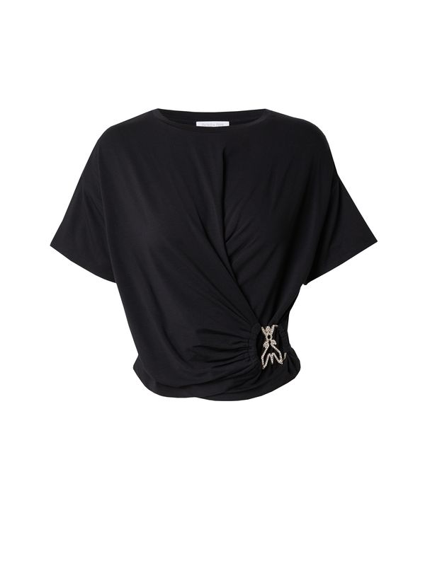 PATRIZIA PEPE PATRIZIA PEPE Тениска  злато / черно / прозрачно