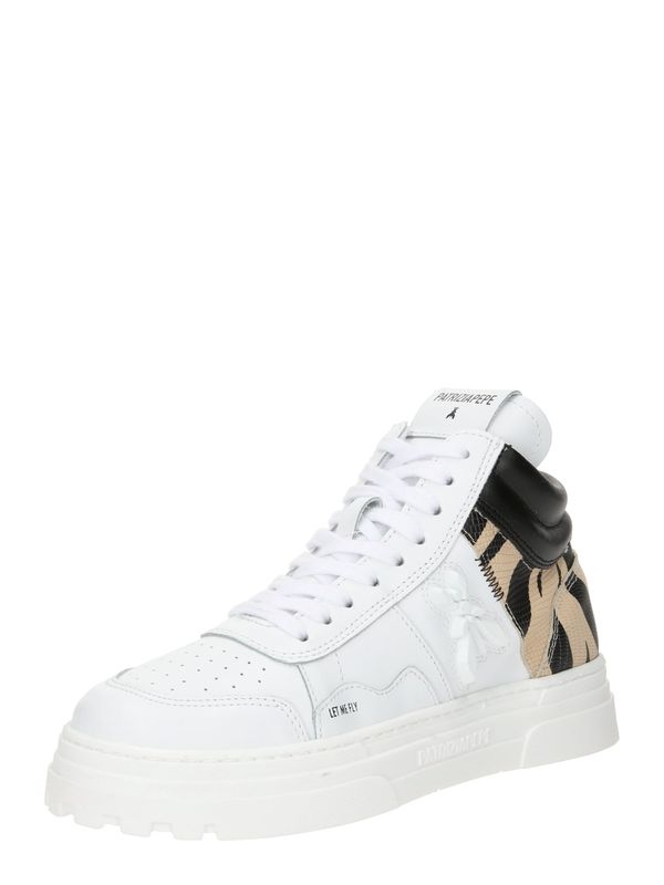 PATRIZIA PEPE PATRIZIA PEPE Високи маратонки  бежово / черно / бяло