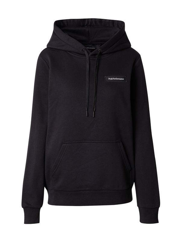 PEAK PERFORMANCE PEAK PERFORMANCE Спортен суитшърт с качулка  черно