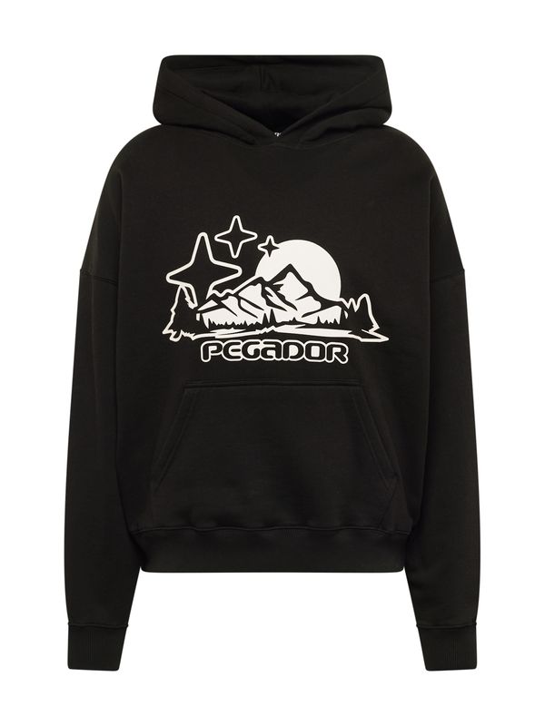 Pegador Pegador Суичър 'PANSY'  черно / мръсно бяло