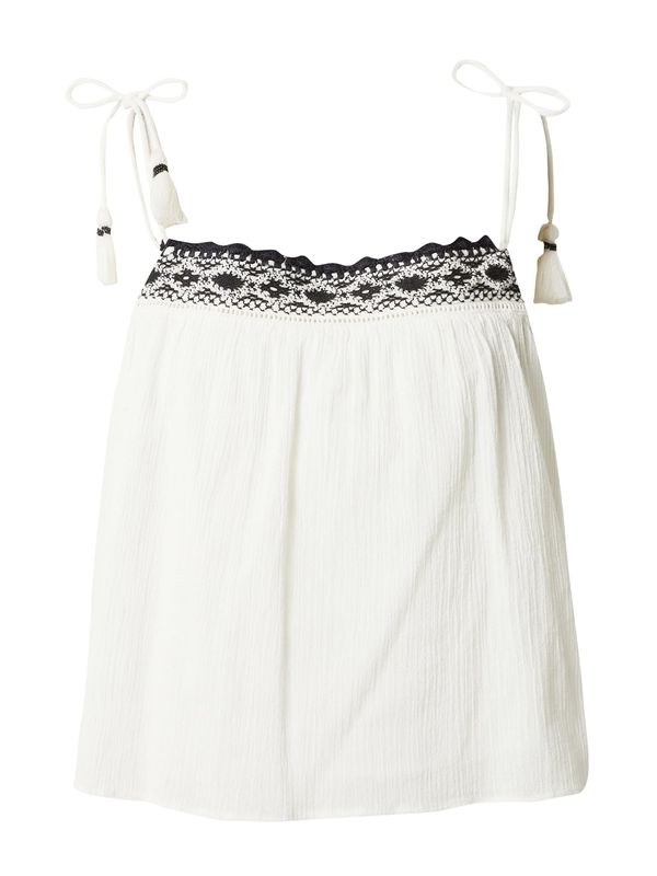 Pepe Jeans Pepe Jeans Блуза 'Beni'  черно / мръсно бяло